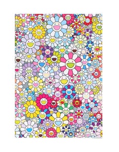 Murakami Champagner Supernova: Multicolor Rosa & Weiße Streifen (2013) - ungerahmt