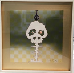 Murakami - Dokuro Yellow (gold) Framed