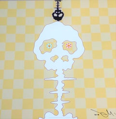 Murakami offset print - Dokuro Yellow  - framed