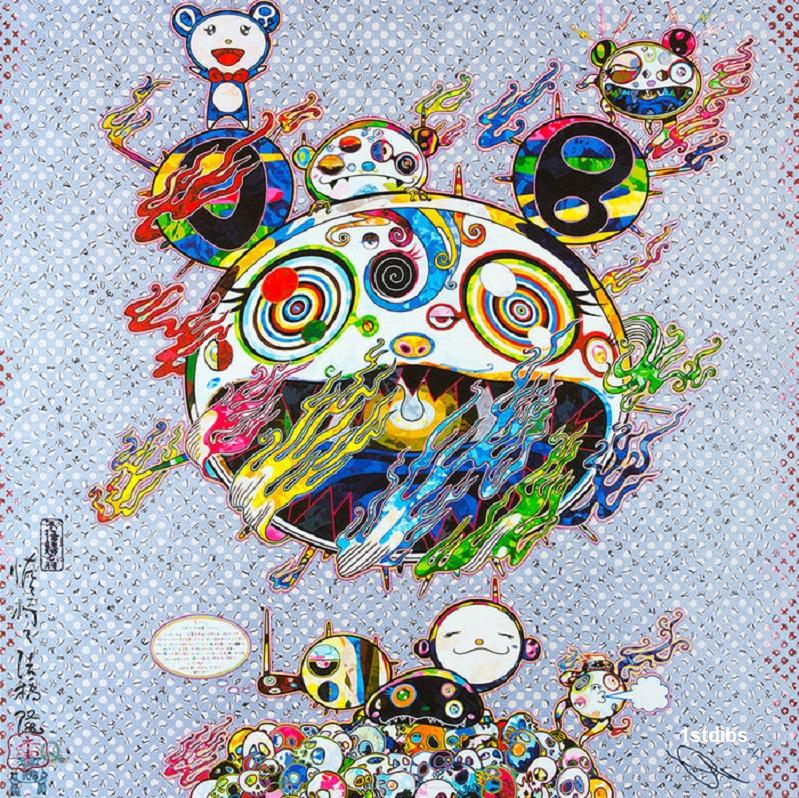 Takashi Murakami Figurative Print - Murakami  offset print - rare and hard to find - "Chaos"  - only 1