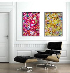 Murakami print - Champagne Supernova Blue (2013)