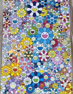 Murakami print - Champagne Supernova Blue (2013) 