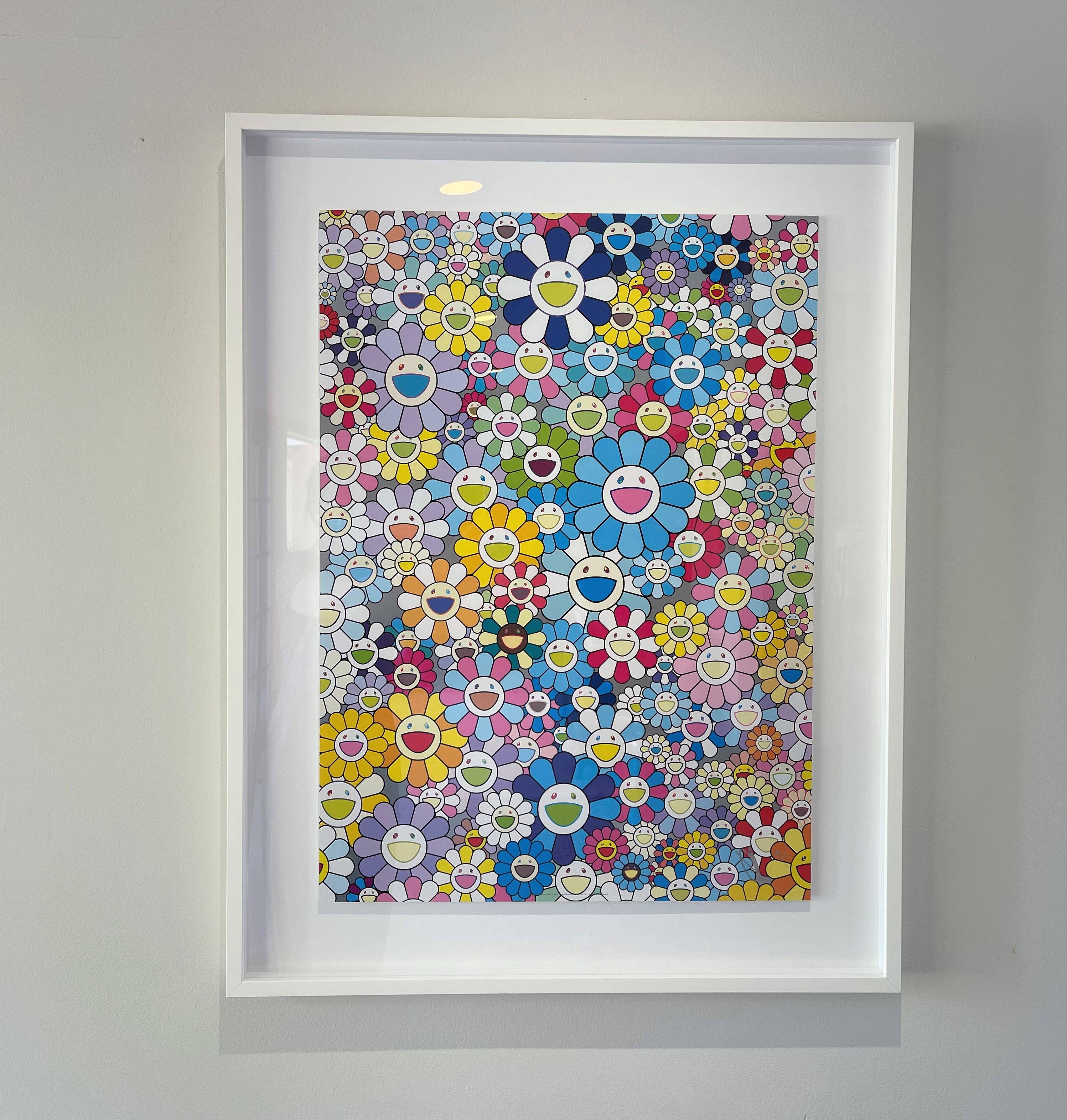 Figurative Print di Takashi Murakami - Stampa Murakami - Champagne Supernova Blue (2013) - Senza cornice, Ultimo pezzo