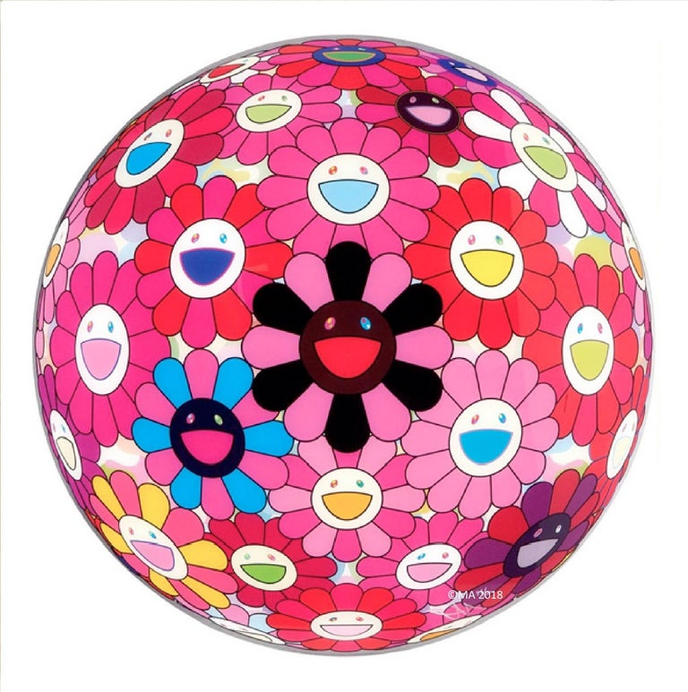 Takashi Murakami Murakami Print Pink Flower Ball 3d There Is