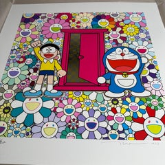 Nobita and Doraemon Amidst the Flowers (Doraemon, Murakami, Gold, Platinum)