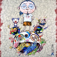 OBLITERATE... Limited Ed. Superflat Pop Art Japanese Self-Portrait DOB Skulls