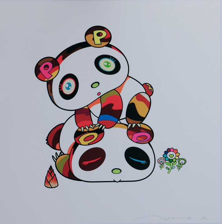 Takashi Murakami Superflat Monogram (lemon) (Signed Print) 2003