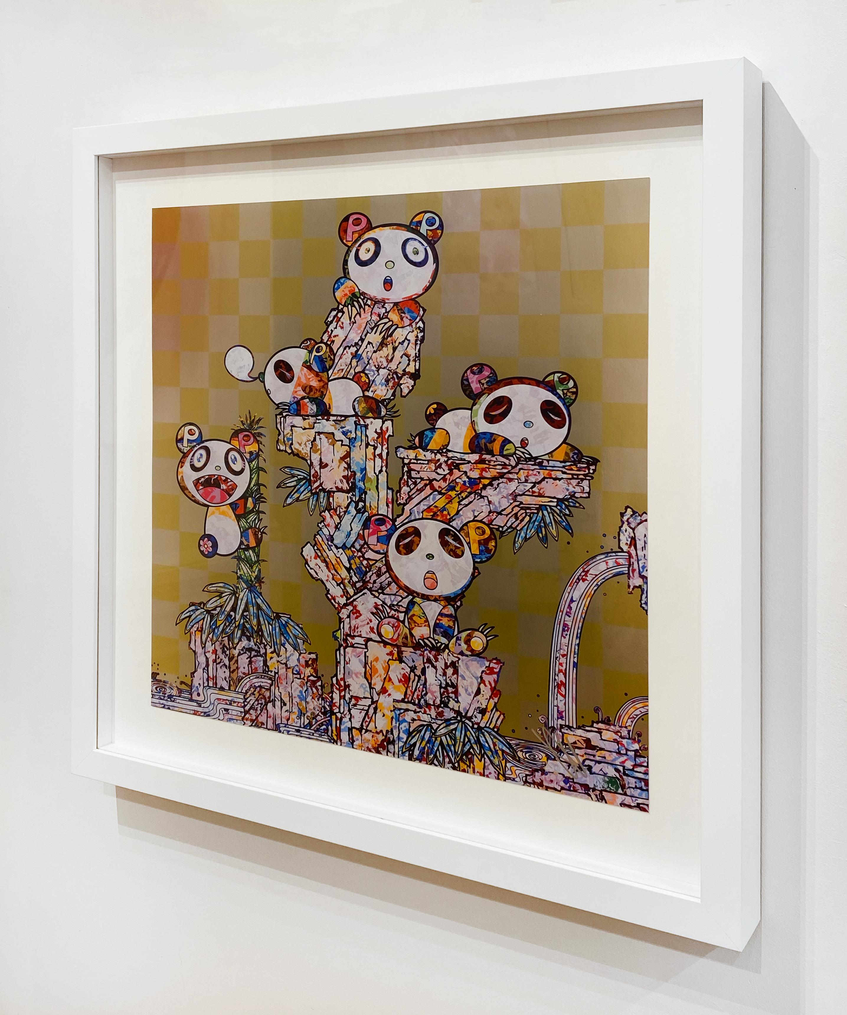 Artist:  Murakami, Takashi
Title:  Panda Cubs Panda Cubs
Date:  2020
Medium:  Offset Lithograph in colors on smooth wove paper
Unframed Dimensions:  19.7