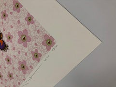 Panda Mother and Baby in a Flurry of Cherry Blossom Petals