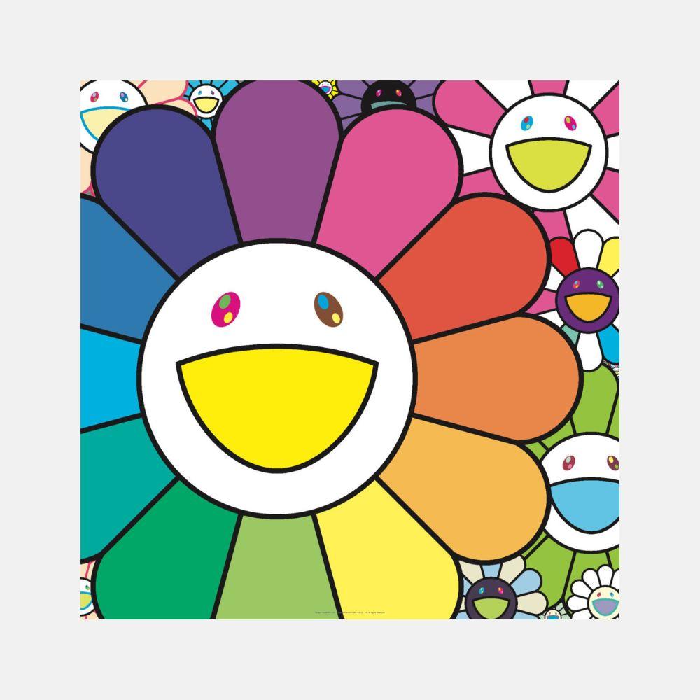 Abstract Print Takashi Murakami - Fleurs à la mode
