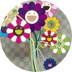 Purple flowers in a bouquet Limited edition (print) by Takashi Murakami , signed