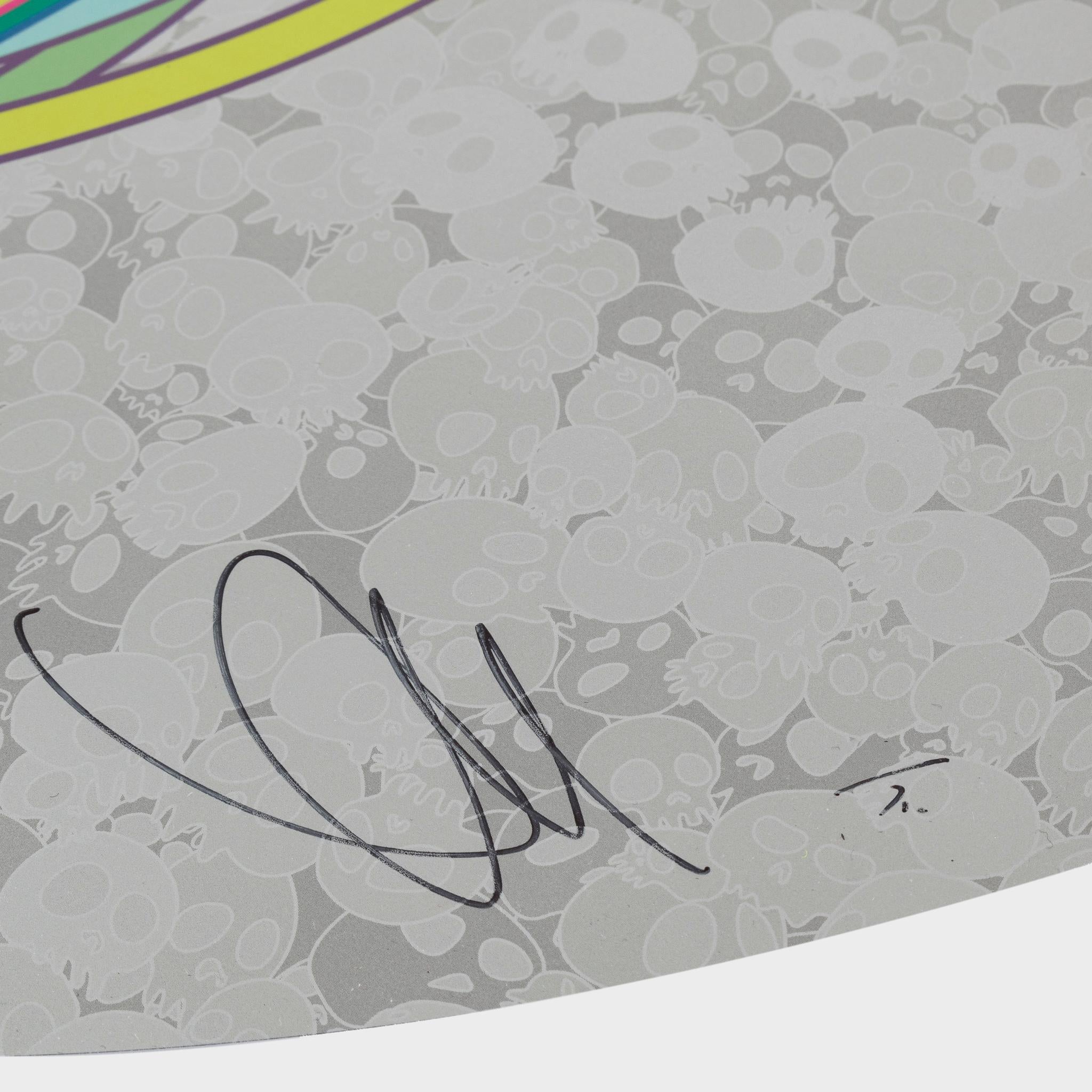 Re: Fiori per Algernon - Still-Life Print Beige di Takashi Murakami