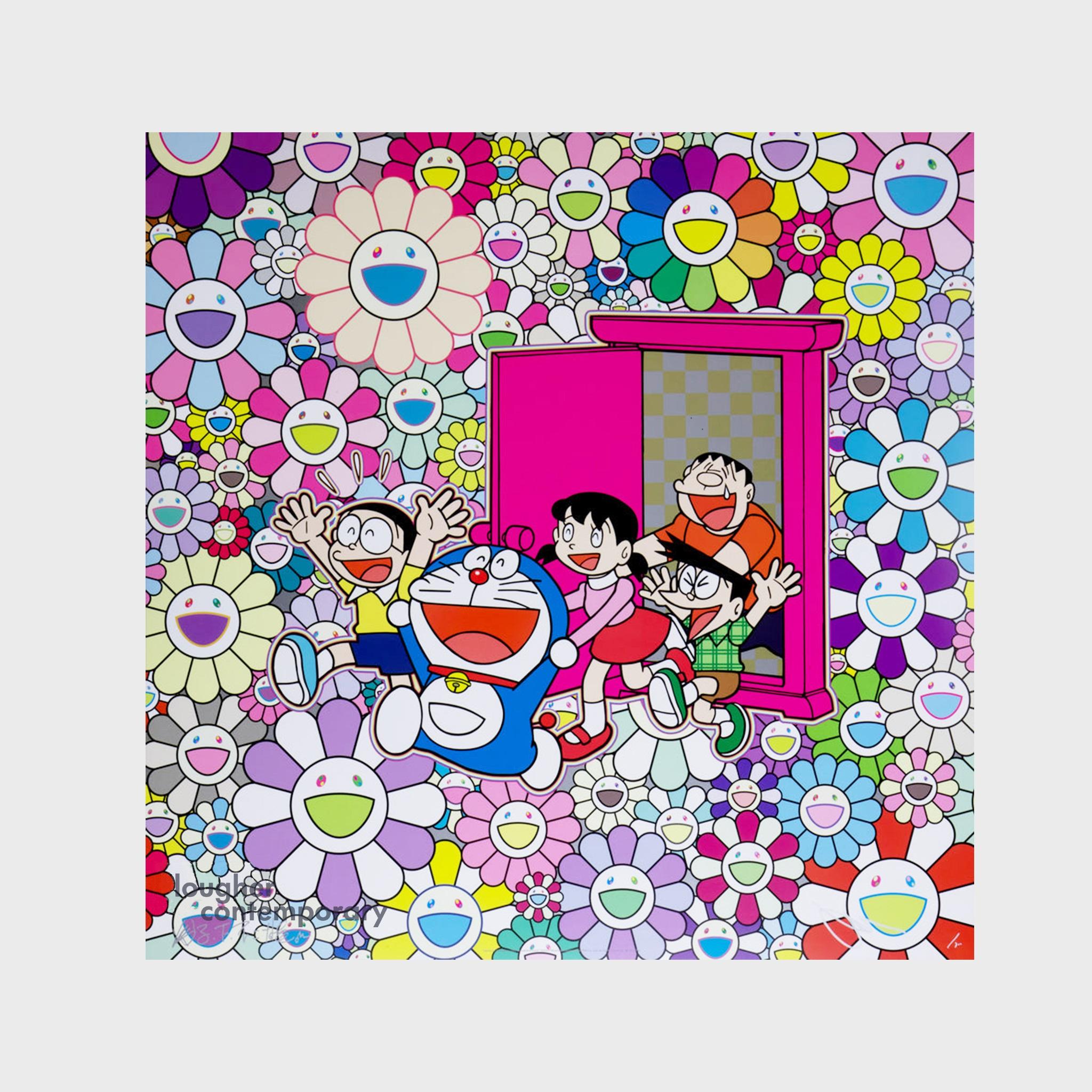 Saved by Dokodemo Door (Anywhere Door) - Print by Takashi Murakami