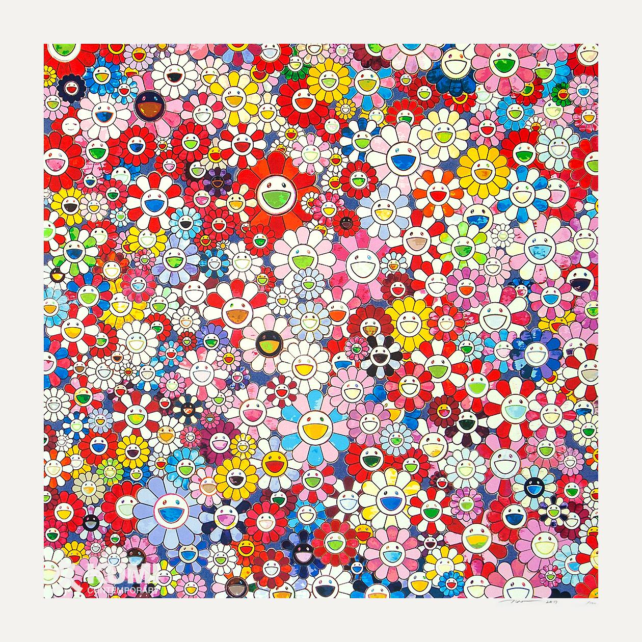 Takashi Murakami Abstract Print - Shangri-la Shangri-la Shangri-la Pink Silkscreen Edition of 100