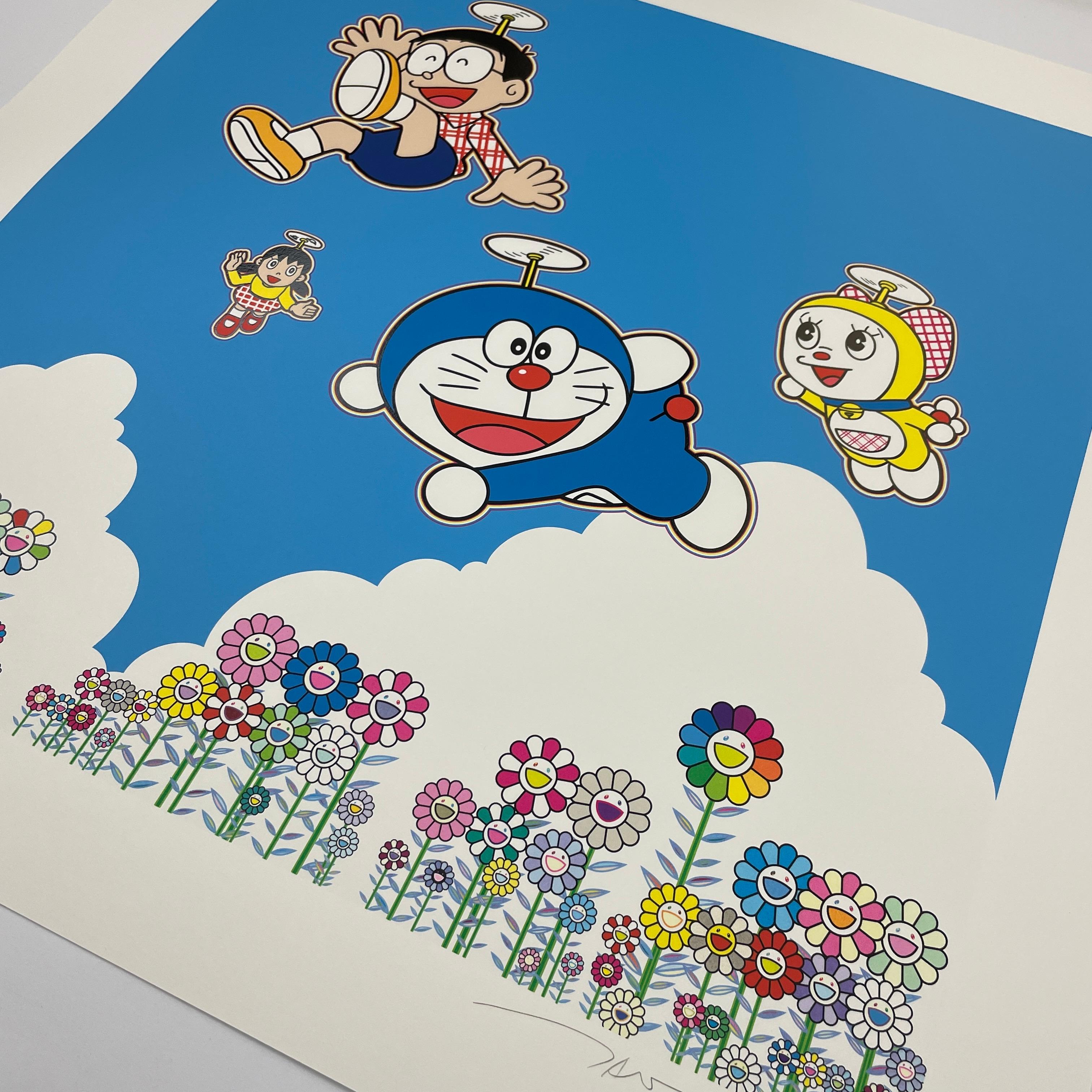 Artist: Takashi Murakami
Title: So Much Fun, Under the Blue Sky
Year: 2021
Edition: 100
Size: 500 x 500mm (image size) / 600 x 600mm (sheet size)
Medium: Silkscreen

This is hand signed by Takashi Murakami.

Note: This will be shipped from Japan so