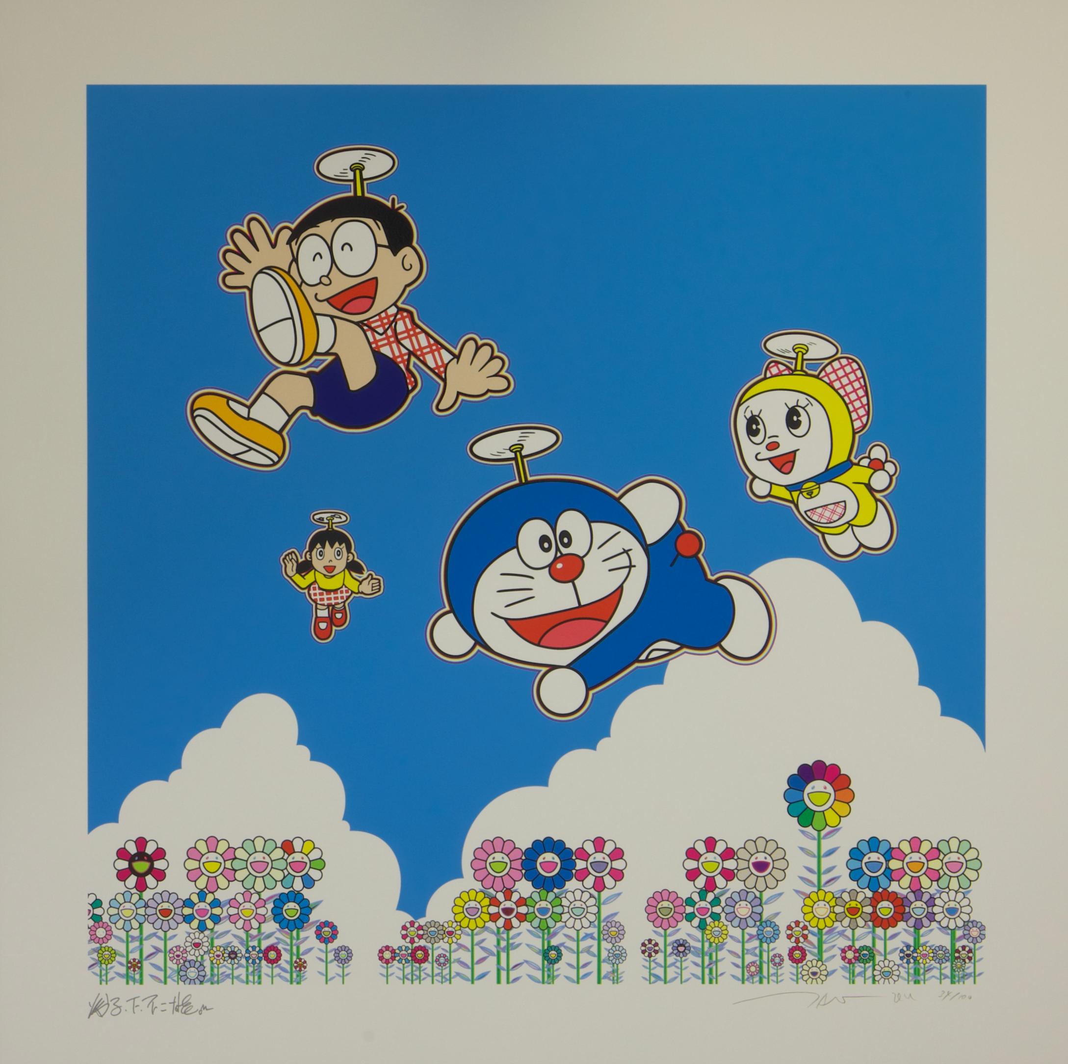 So Much Fun, Under the Blue Sky - Print by Takashi Murakami