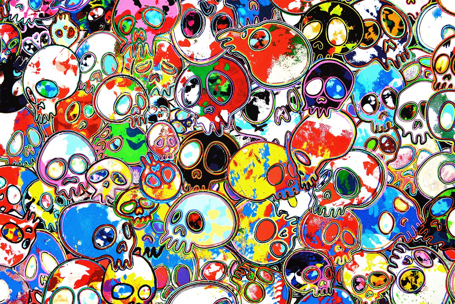 TAKASHI MURAKAMI : UNE FORK IN THE ROAD Signé et numéroté à la main. Super Flat (très plat), Pop Art 2