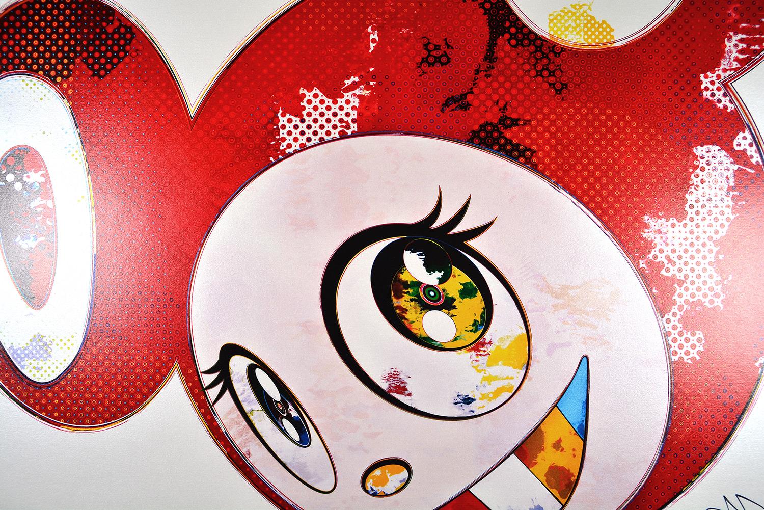 Takashi Murakami: And Then x 727 (Vermillion SHU) Superflat firmato a mano, Pop Art 2