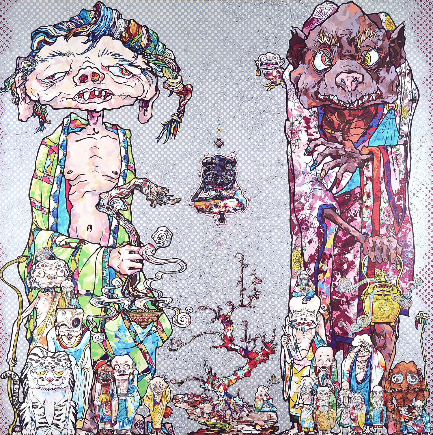 Figurative Print de Takashi Murakami - TAKASHI MURAKAMI - ¡Contempla! Es el Mundo de los Infiernos. Edición limitada. Superflat Japón