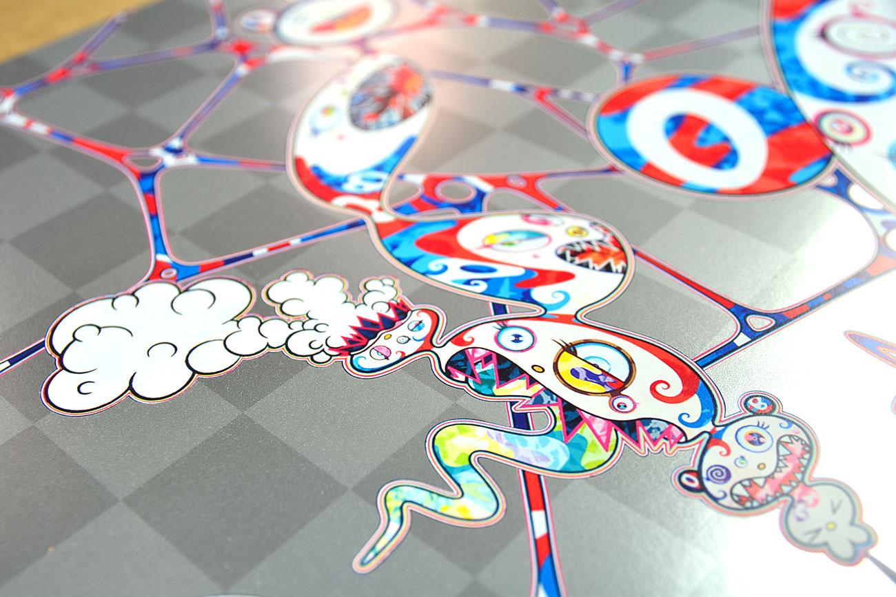 CHAOS: PRIMORDIAL LIFE
Date of creation: 2017
Medium: Offset lithograph with cold stamp on paper
Edition: 300
Size: 68 x 68 cm
Condition: In mint conditions, brand new and never framed
Observations: Offset lithograph with cold stamp on paper hand