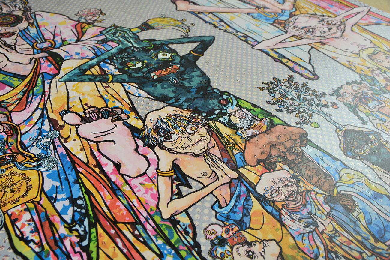 TAKASHI MURAKAMI : Clarvoyance - Signé et numéroté à la main Super Flat, Pop Art - Print de Takashi Murakami