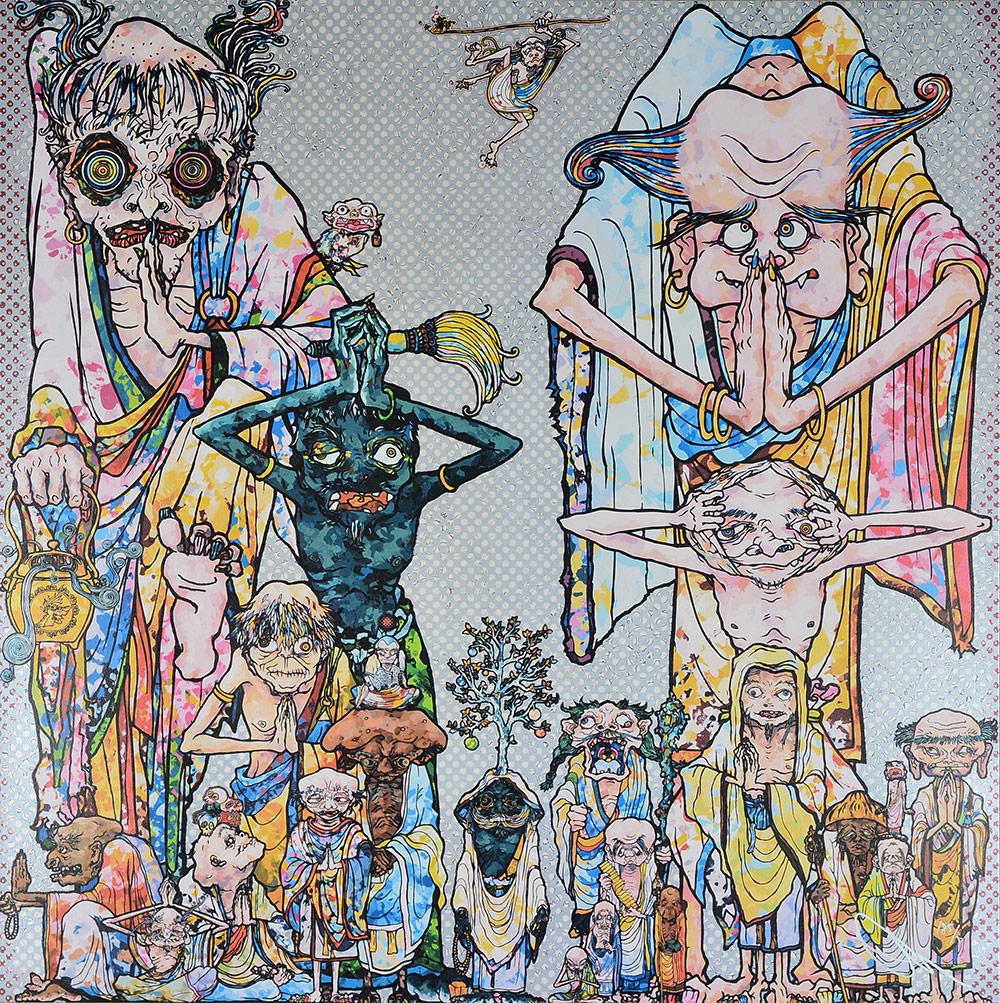 TAKASHI MURAKAMI : Clarvoyance - Signé et numéroté à la main Super Flat, Pop Art