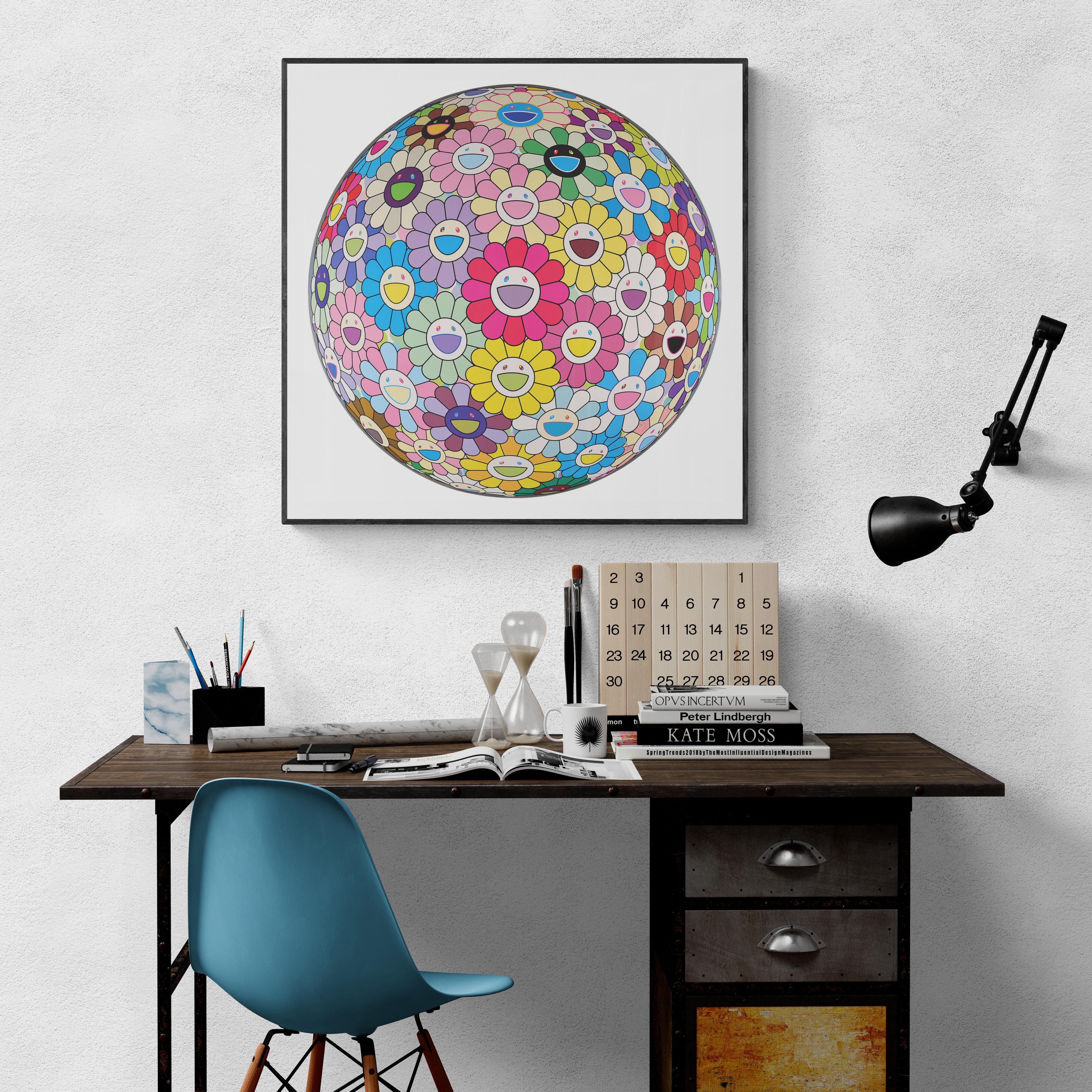 TAKASHI MURAKAMI: COLORFUL, MIRACLE, SPARKLE Superflat Japanese Pop Art Flowers For Sale 4