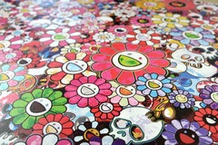 TAKASHI MURAKAMI: DAZZLING CIRCUS Flowers & Skulls Japanese Pop Art Red