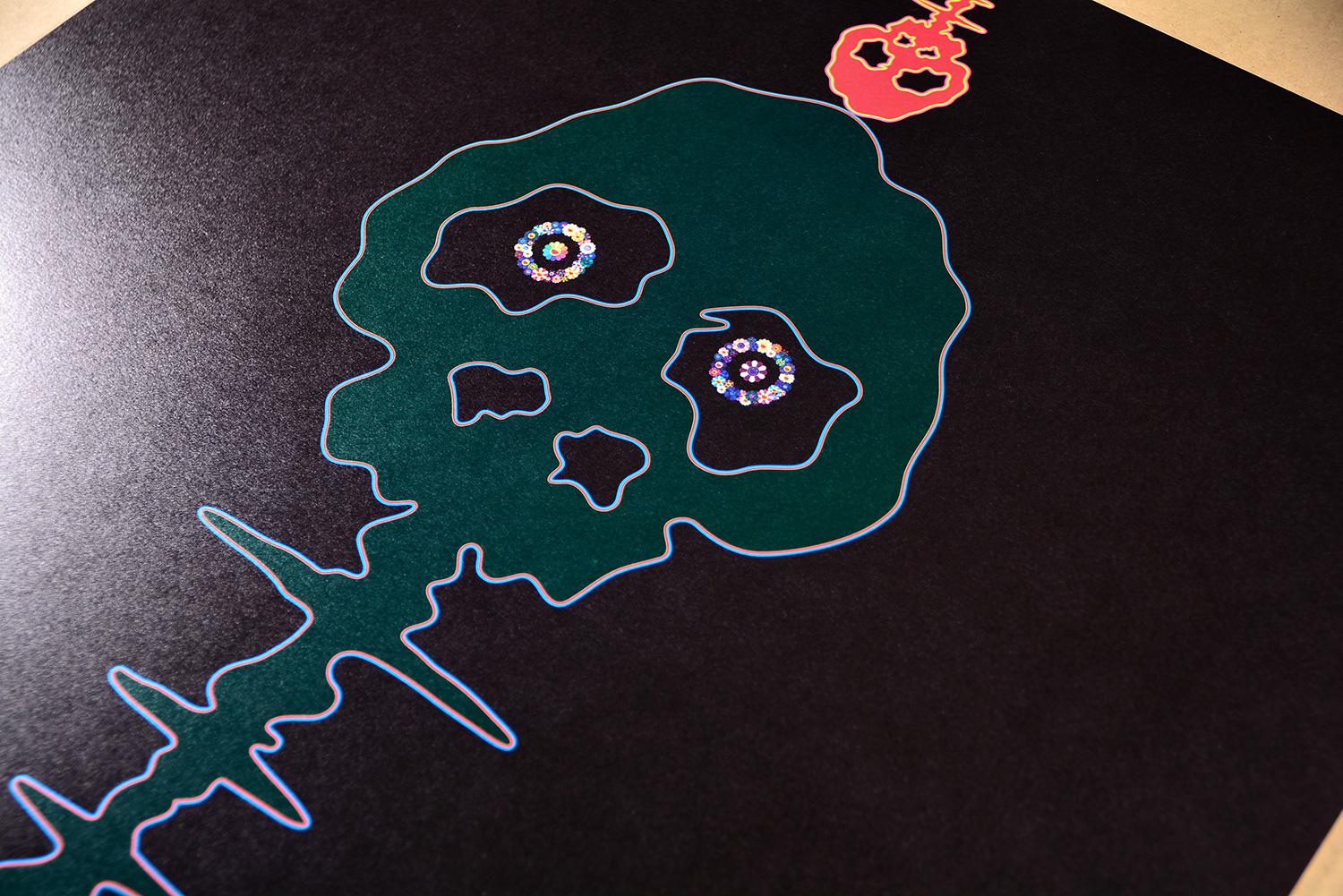 TAKASHI MURAKAMI DOB & Me On the Red... Hand signed & numbered Superflat Pop Art - Black Figurative Print by Takashi Murakami