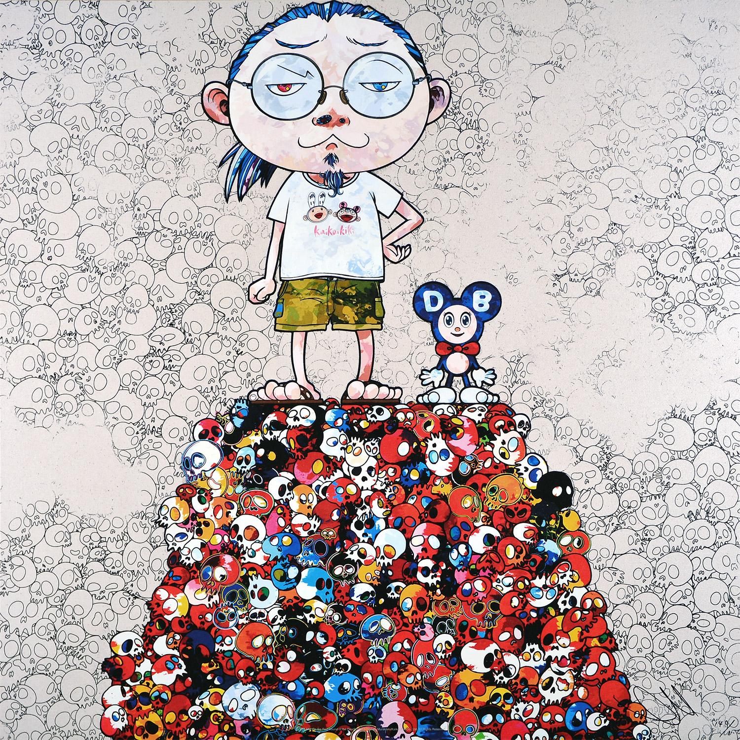 Takashi Murakami Figurative Print - TAKASHI MURAKAMI DOB & Me On the Red... Hand signed & numbered Superflat Pop Art
