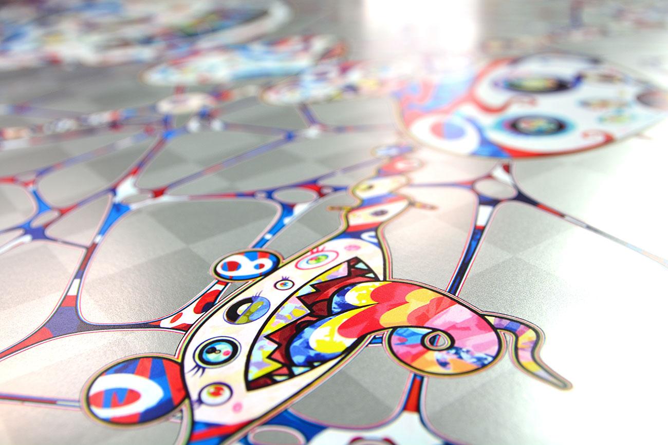 DOB: MYXOMYCETE
Date of creation: 2017
Medium: Offset lithograph with cold stamp on paper
Edition: 300
Size: 68 x 68 cm
Condition: In mint conditions, brand new and never framed
Observations: Offset lithograph with cold stamp on paper hand signed by