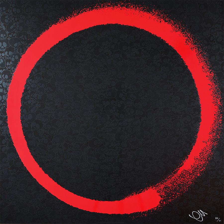 Figurative Print de Takashi Murakami - TAKASHI MURAKAMI: Enso - Edición limitada firmada a mano y entintada. Superflat, Arte Pop