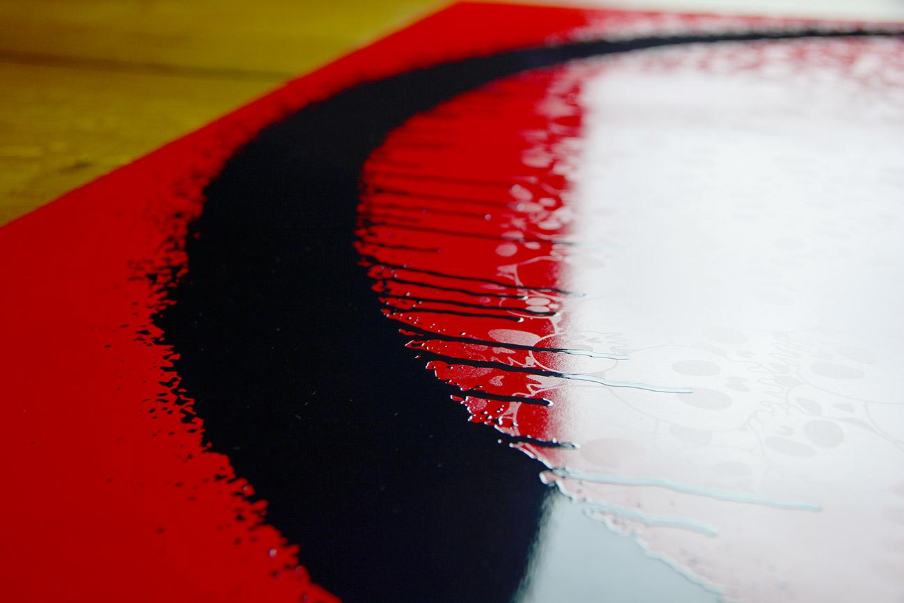 TAKASHI MURAKAMI: Enso El Corazón - Firmado y numerado a mano Superflat, Pop Art - Figurative Print Rojo de Takashi Murakami