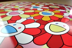 TAKASHI MURAKAMI: Flower Ball: Koi/Red. Hand signed & num. Superflat, Pop Art