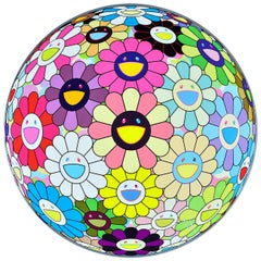 TAKASHI MURAKAMI: Flower Ball Limited ed. hand signed & numb. Superflat, Pop Art