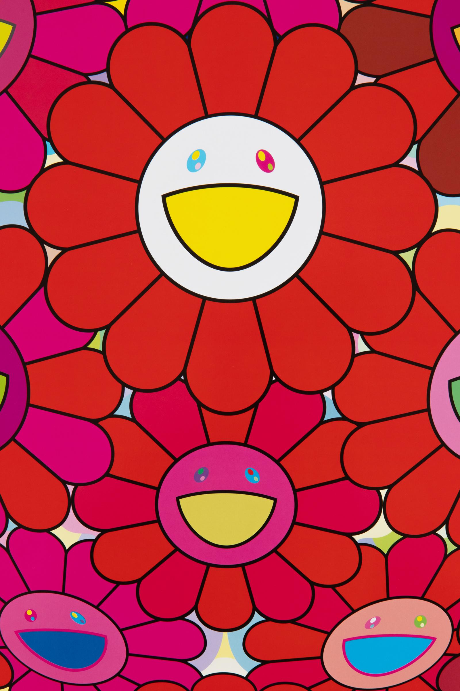 Takashi Murakami, Fiori di gratitudine - Stampa firmata, Pop Art Contemporanea in vendita 1