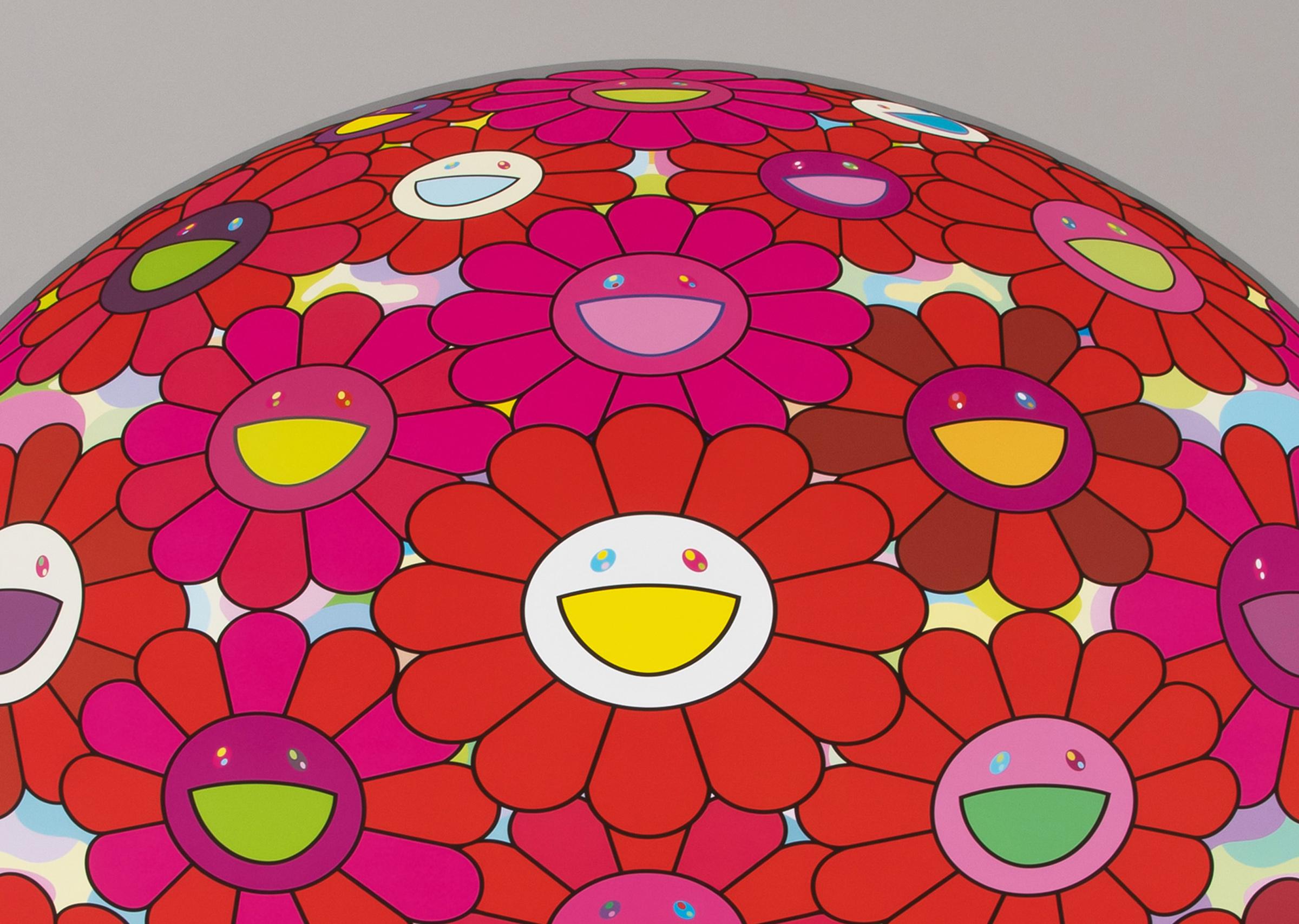 Takashi Murakami, Flores de gratitud - Impresión firmada, Arte pop contemporáneo 5