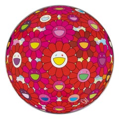 Takashi Murakami, Flores de gratitud - Impresión firmada, Arte pop contemporáneo