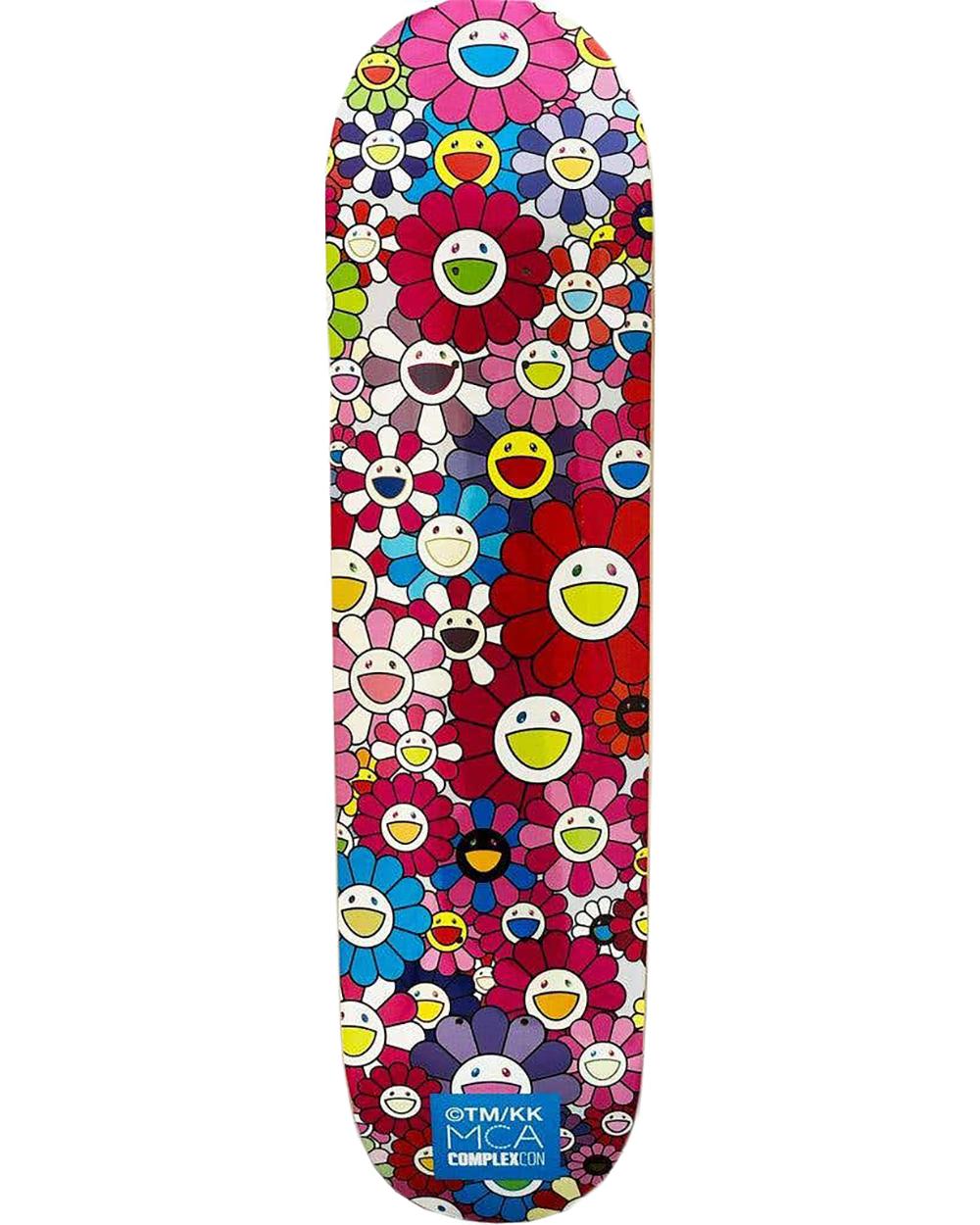 Takashi Murakami Flowers Skateboard Deck  For Sale 3
