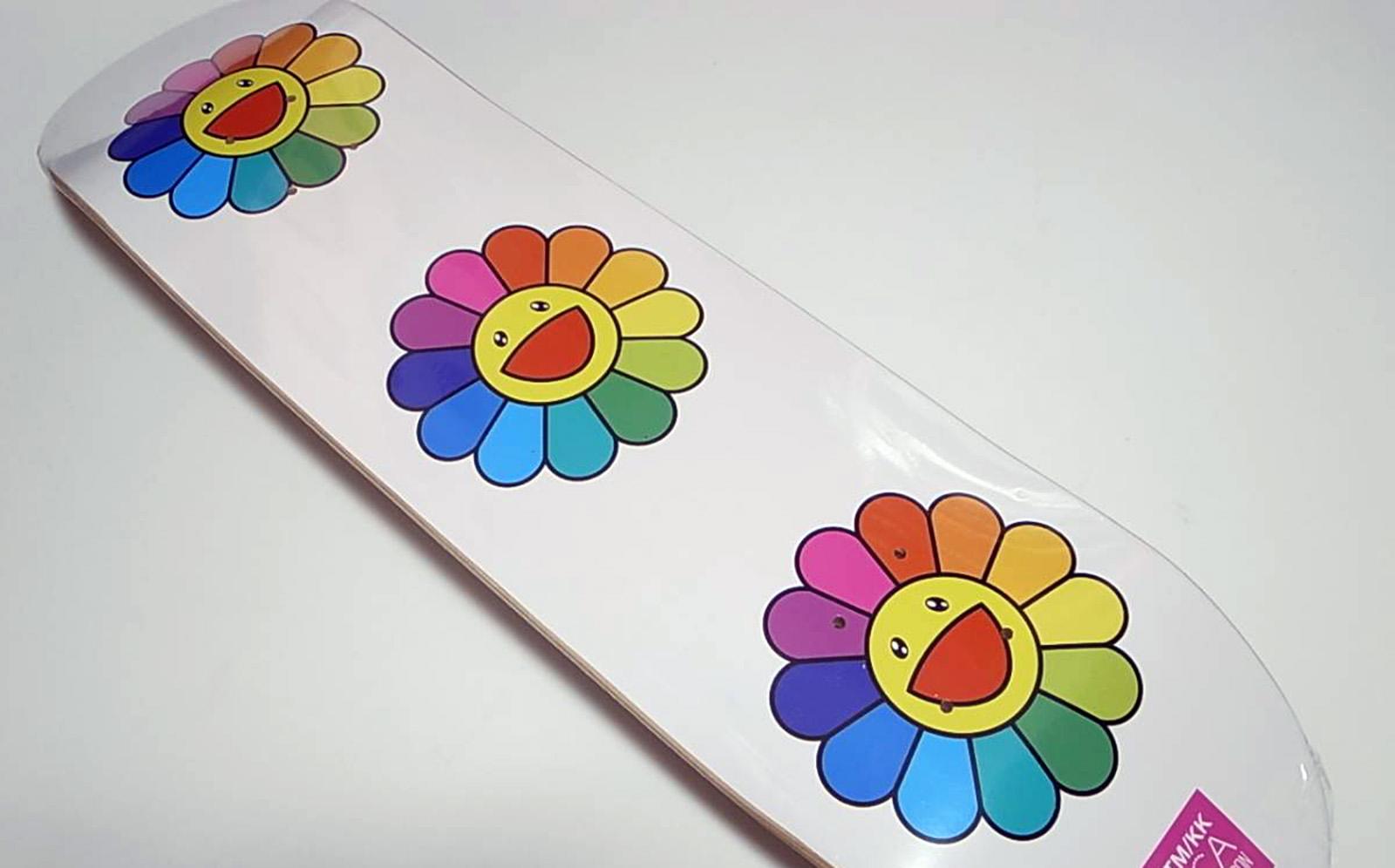 Takashi Murakami Skateboard Deck (Takashi Murakami flowers)  For Sale 4