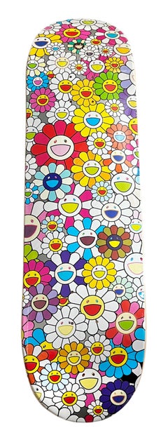 Takashi Murakami Flowers skateboard deck (Takashi Murakami skate deck)