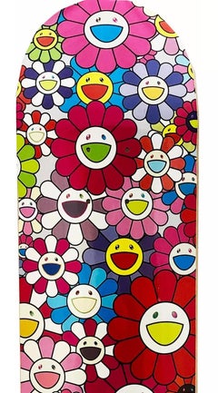 Takashi Murakami Flowers Skateboard Deck (Takashi Murakami skate deck)
