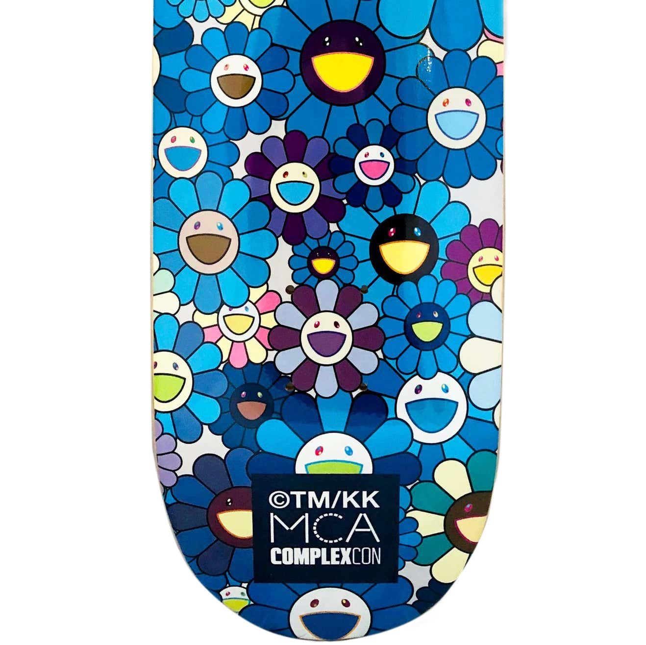 Takashi Murakami Skateboard-Decken mit Blumen: 2er-Set Werke (Murakami Skateboard) im Angebot 2