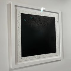 Takashi Murakami for BLM: Black Flowers Square, 2020 (framed)