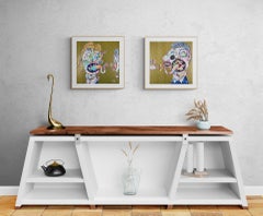 TAKASHI MURAKAMI - HOMAGE TO FRANCIS BACON DIPTYCH Superflat, Pop Art