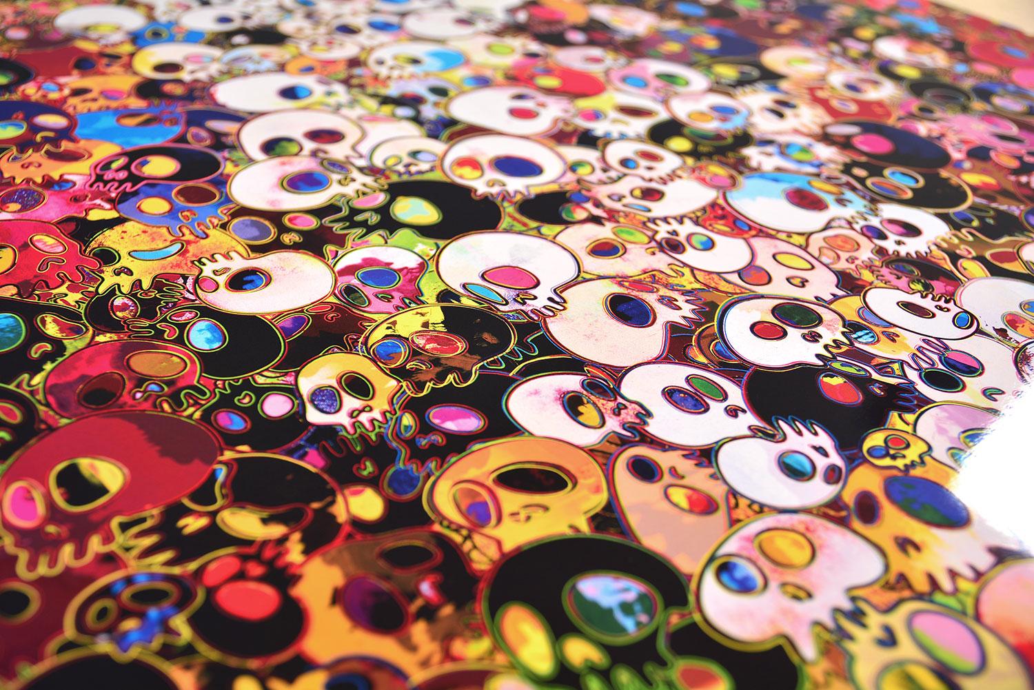 TAKASHI MURAKAMI: I DO NOT RULE MY DREAMS... Skulls Japanese Pop Art Red Modern - Print by Takashi Murakami