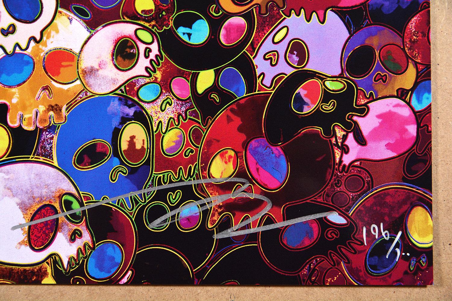 TAKASHI MURAKAMI: I DO NOT RULE MY DREAMS... Skulls Japanese Pop Art Red Modern For Sale 3