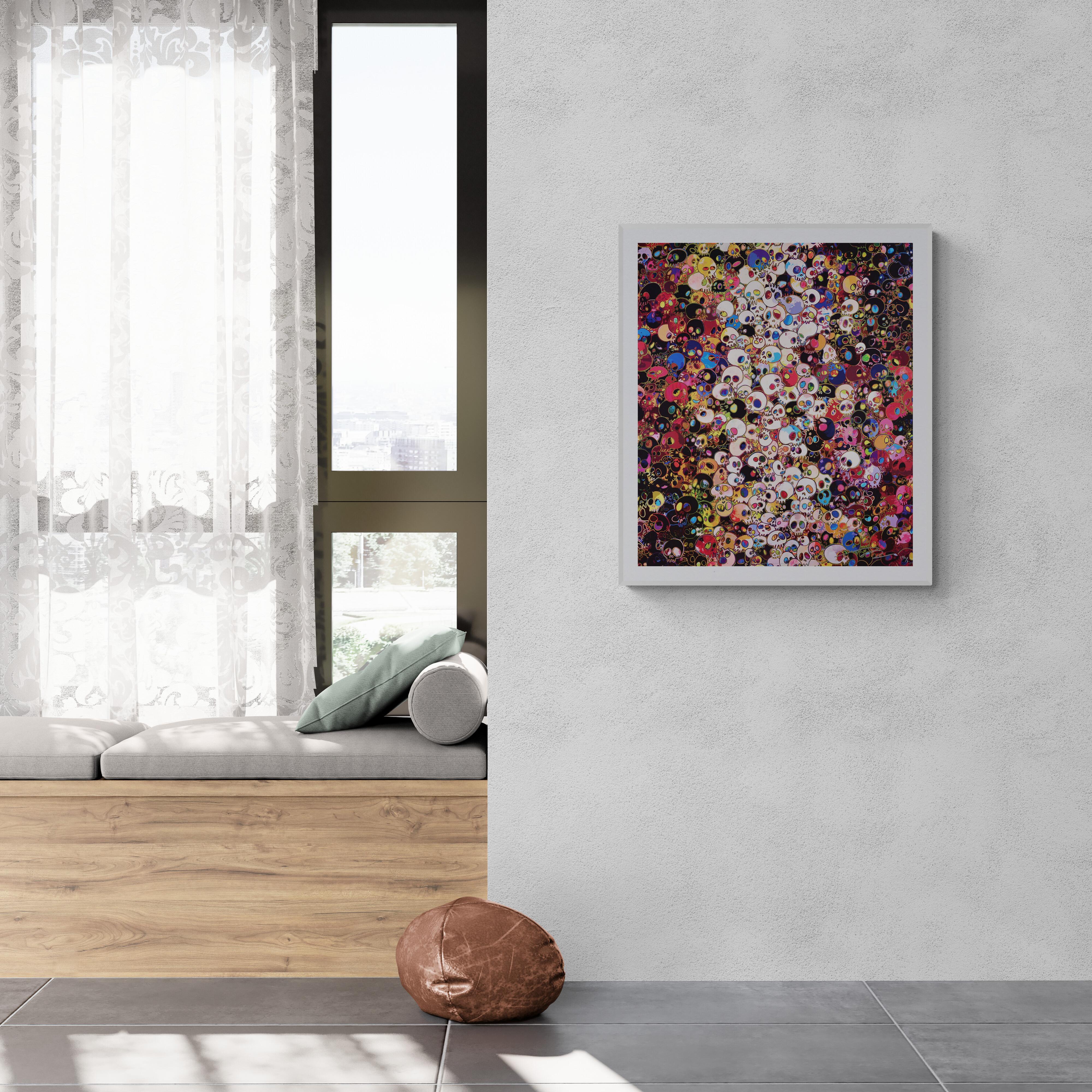 TAKASHI MURAKAMI: I DO NOT RULE MY DREAMS... Skulls Japanese Pop Art Red Modern 6