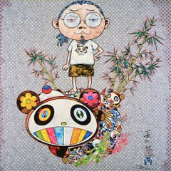 TAKASHI MURAKAMI: I Met a Panda Family. Limited edition work. Superflat, Pop Art