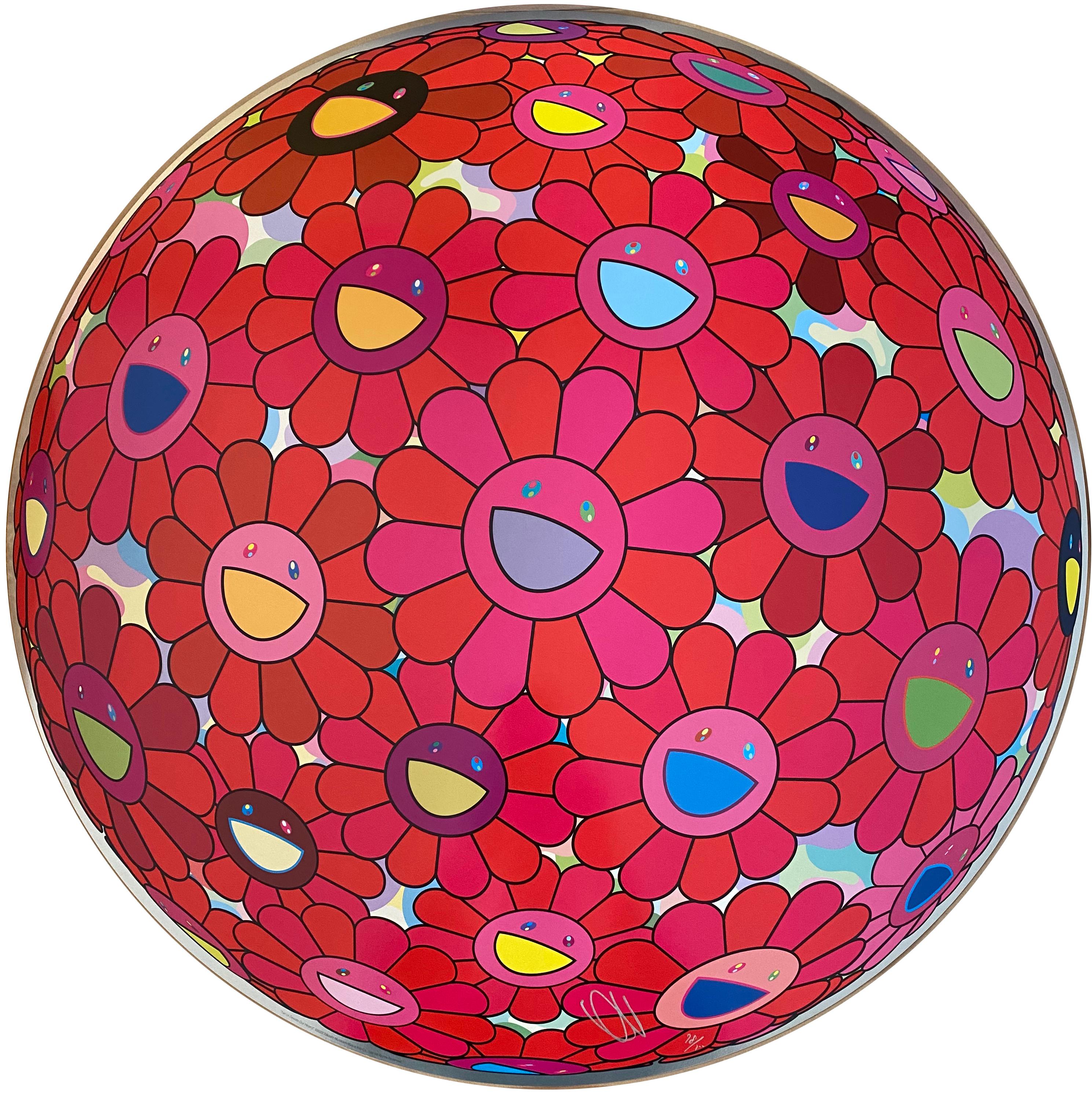 Takashi Murakami, einer der bekanntesten asiatischen Künstler der Nachkriegszeit, ist für seine charakteristische "Superflat"-Ästhetik bekannt: ein farbenfroher, zweidimensionaler Stil, der die Grenze zwischen bildender Kunst und Popkultur